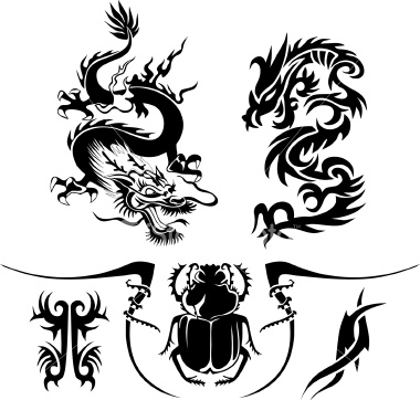 Hair tattoo designs for guys.