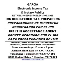 Tax Return Service in Houston, Texas