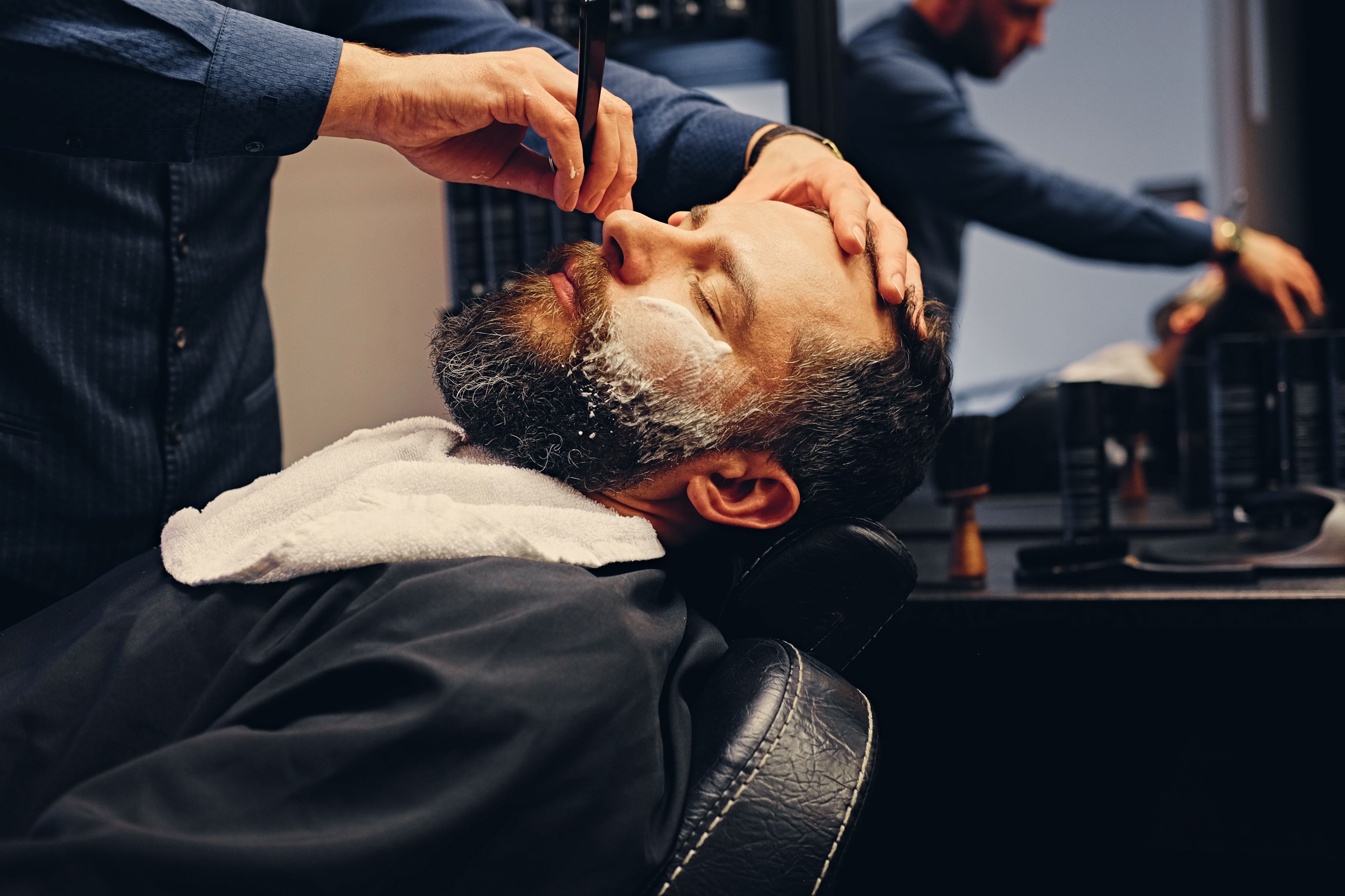 Hot Shave in New York, New York