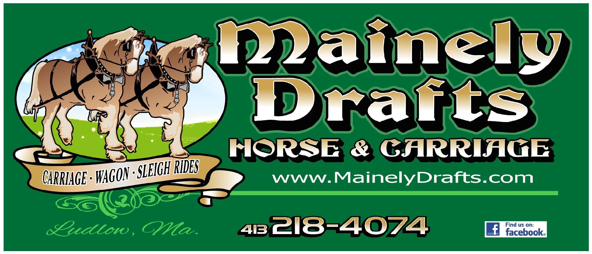 Mainely Drafts Horse And Carriage Photo