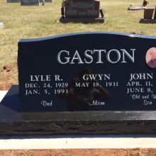 Granite Headstones in Woodward, Oklahoma