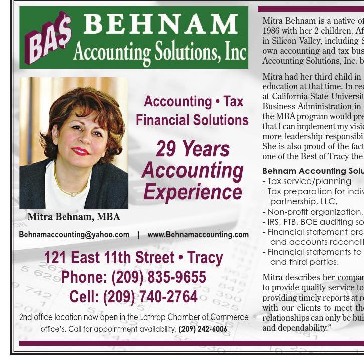 Bookkeeping in Tracy, California