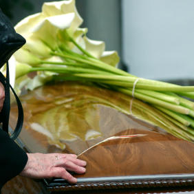 Burial Service in Luther, Oklahoma