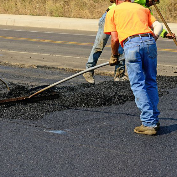 Blacktop in Mountain Top, Pennsylvania